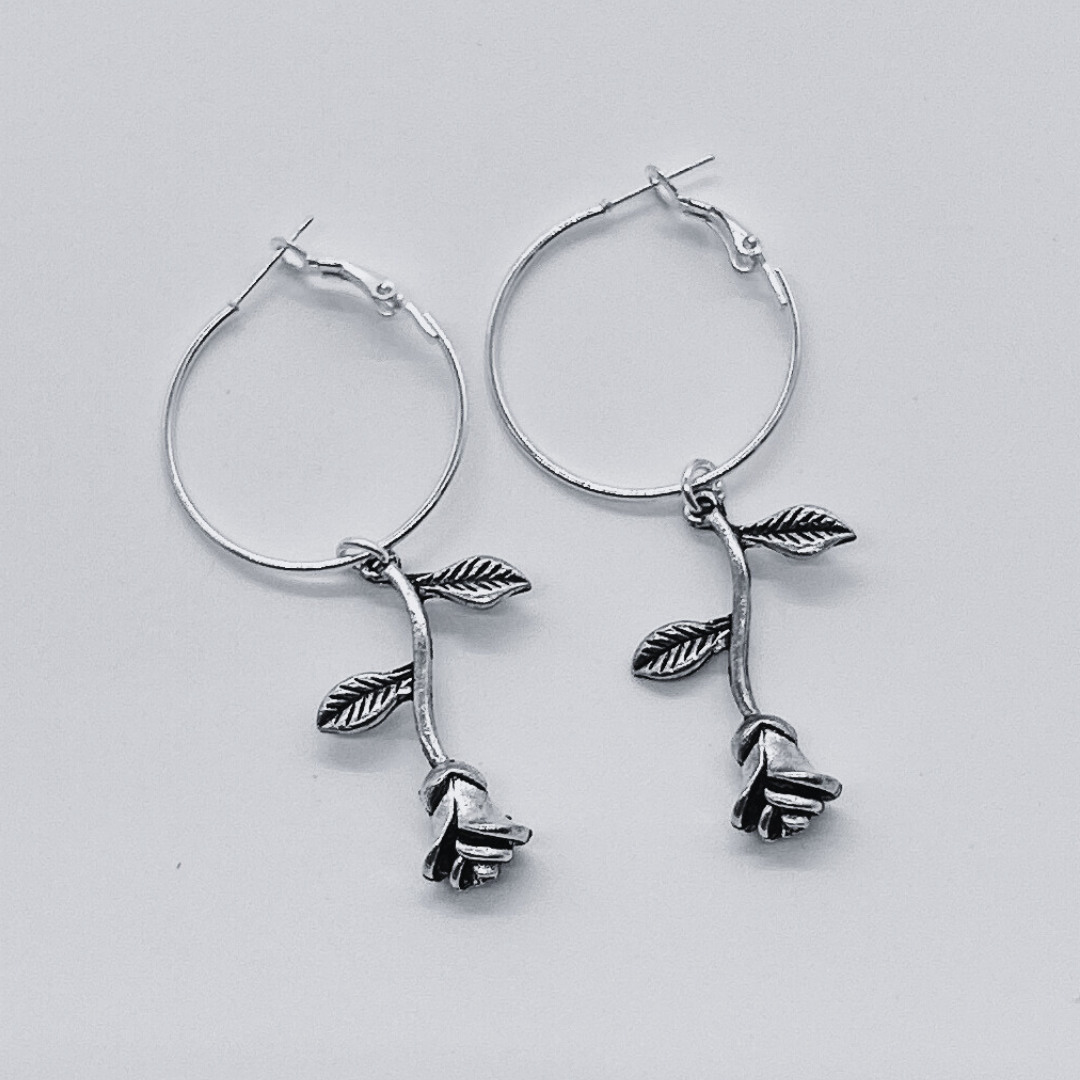 Silver Rose Jewellery Collection Set