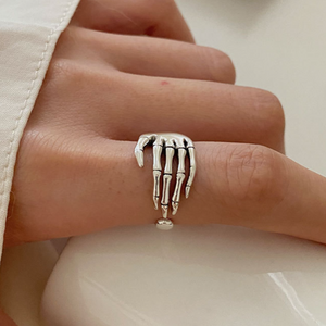 Sterling Silver Skeleton Hand Ring