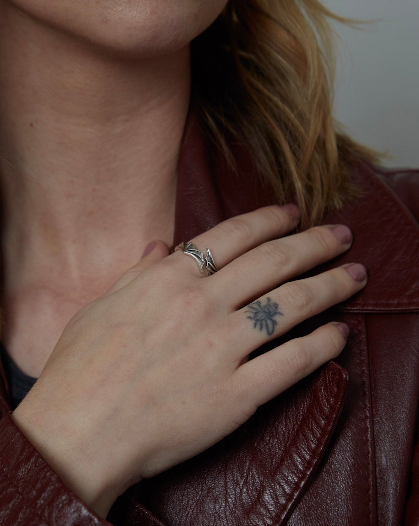 Sterling Silver Bat Ring