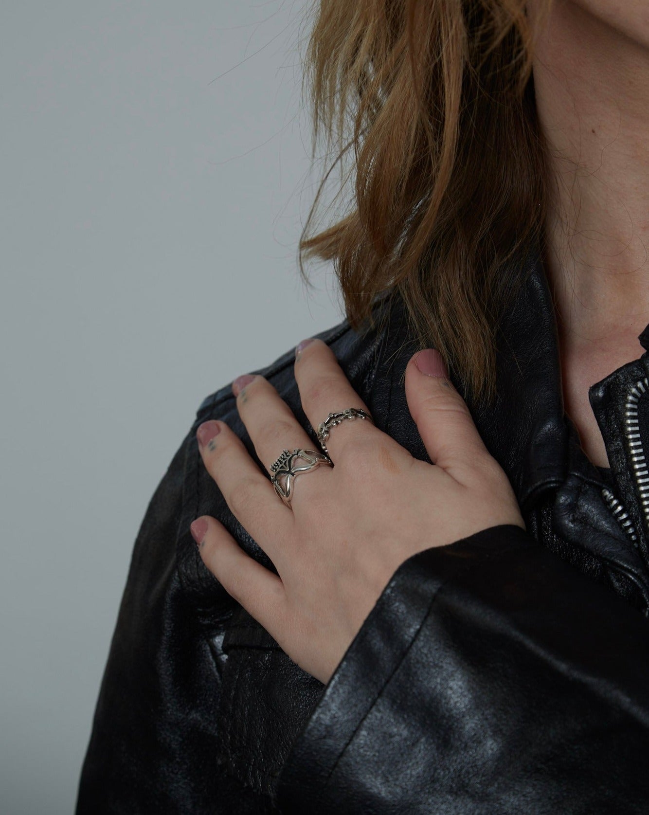 Sterling Silver Skeleton Vampire Ring