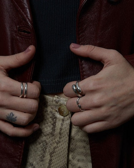 Sterling Silver Staple Jewellery Ring Collection