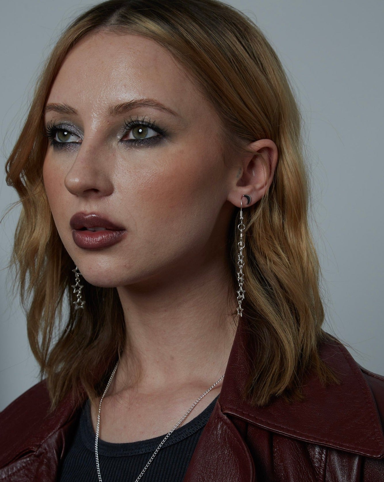 Silver Star Earrings