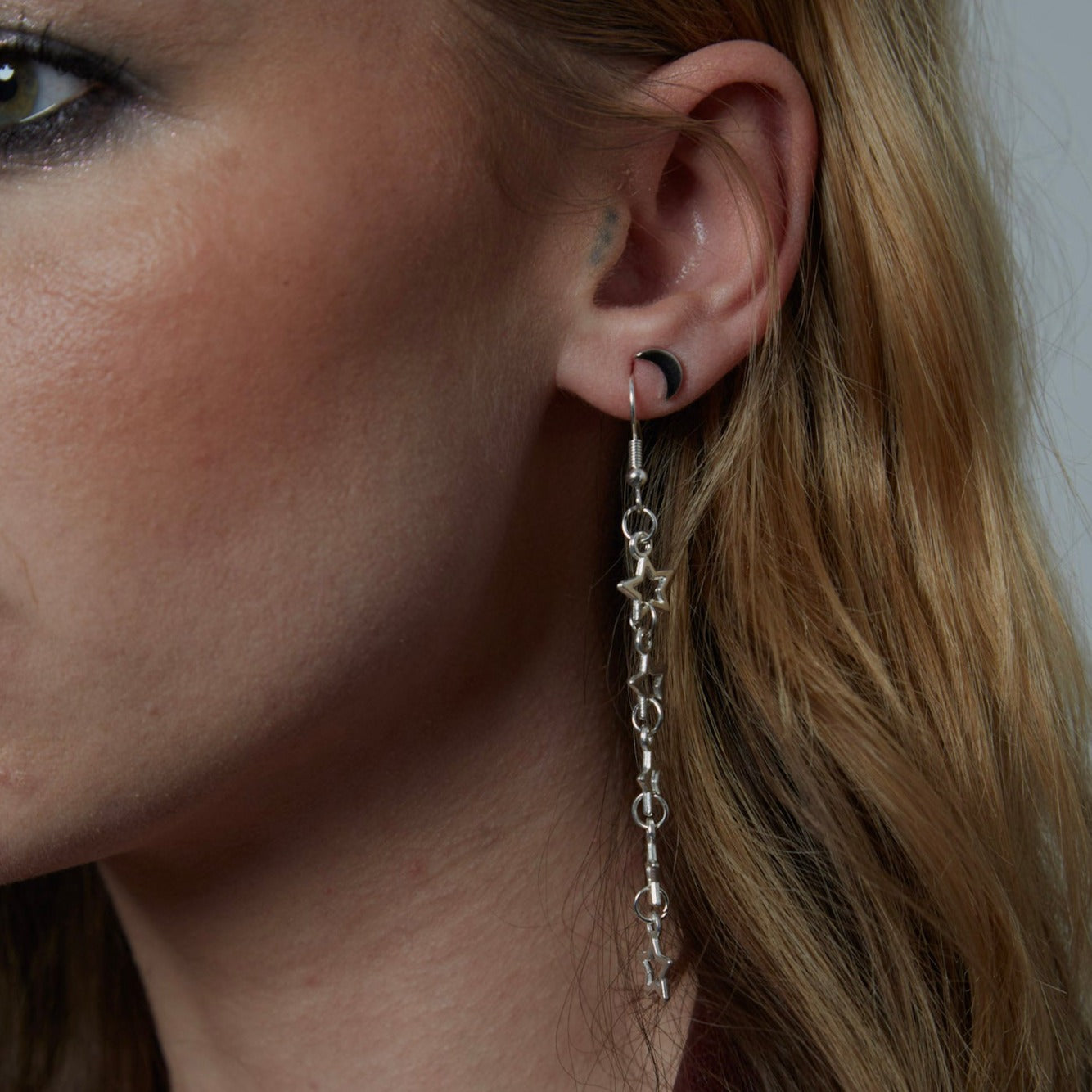 Silver Star Earrings