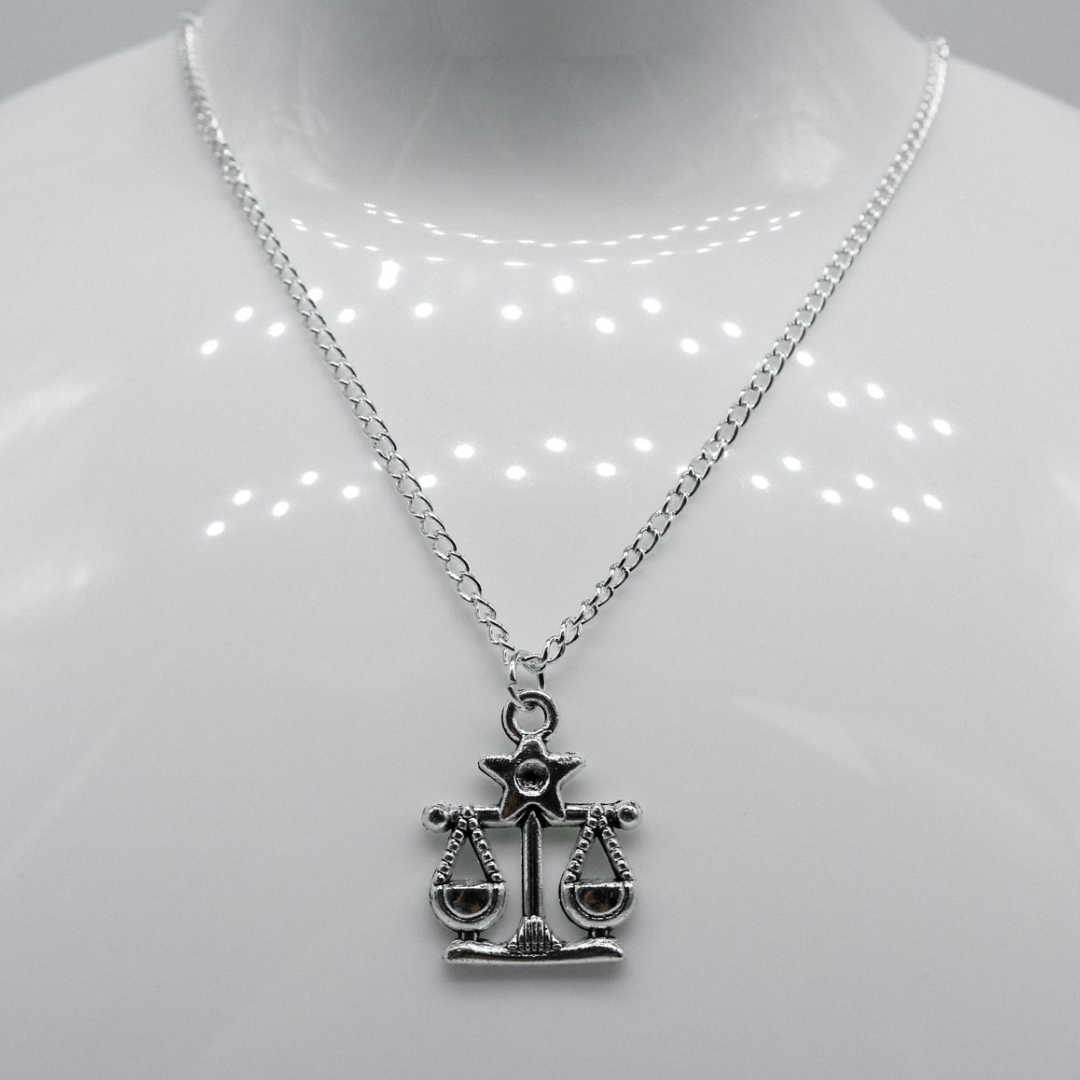 Silver Zodiac Symbol Charm Necklace