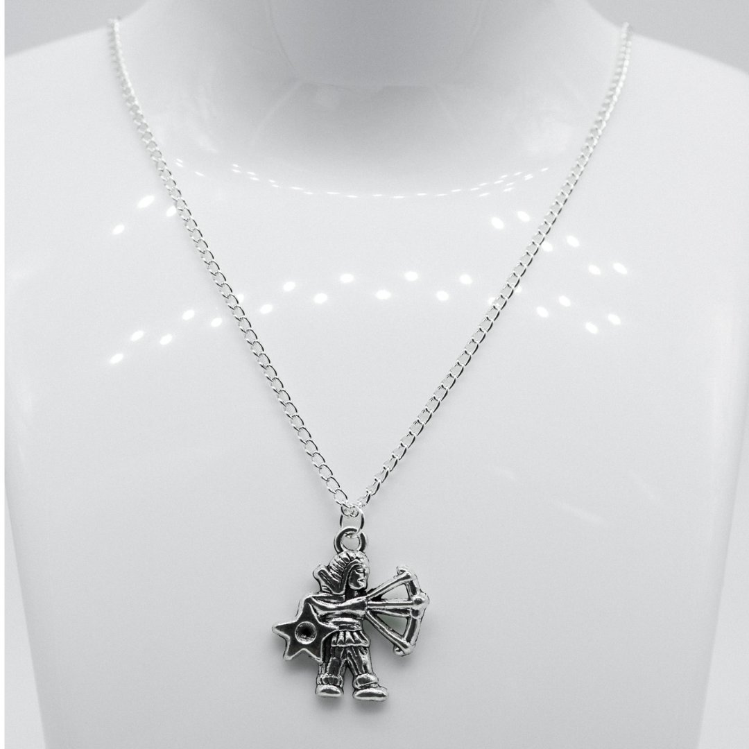 Silver Zodiac Symbol Charm Necklace