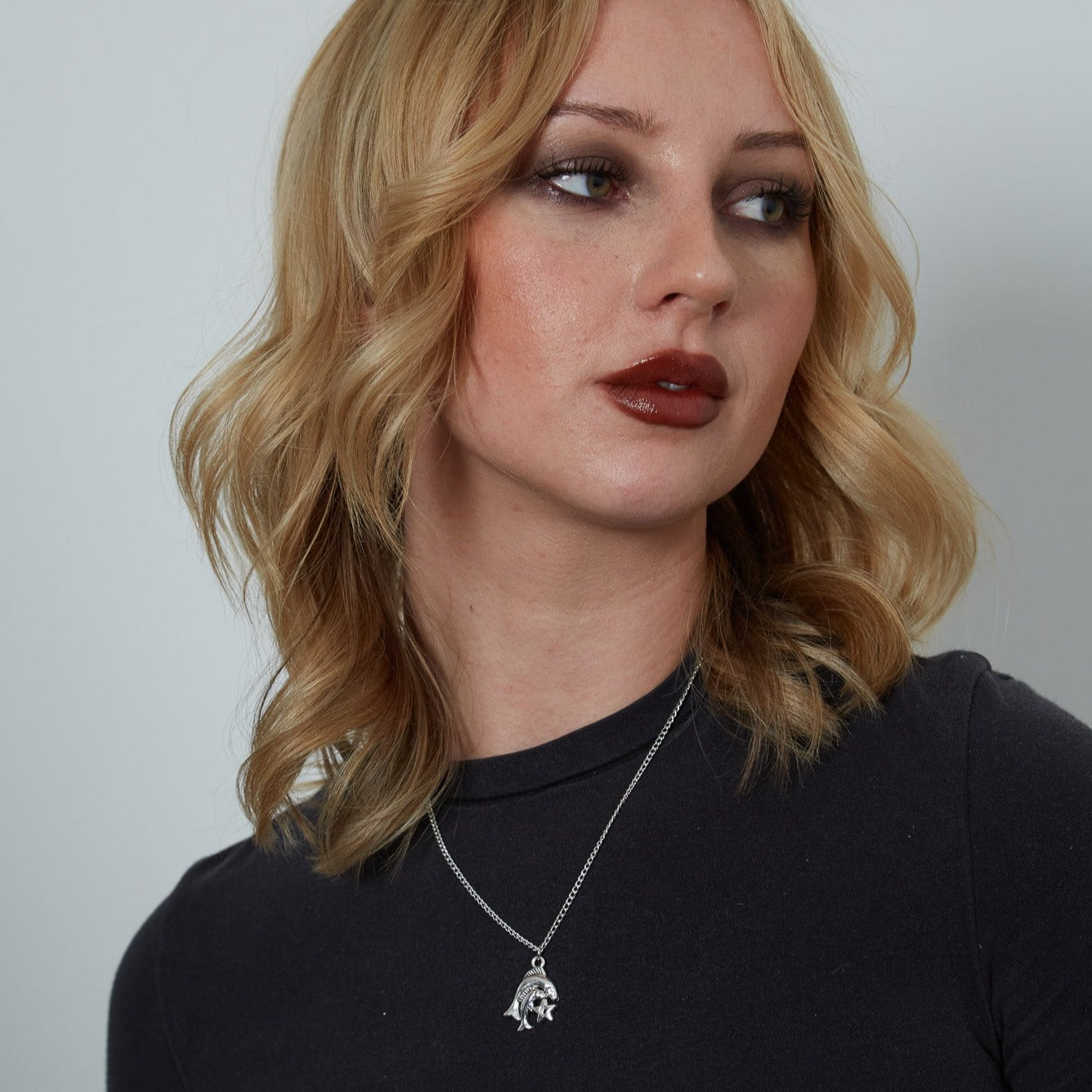 Silver Zodiac Symbol Charm Necklace