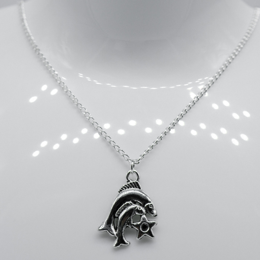 Silver Zodiac Symbol Charm Necklace