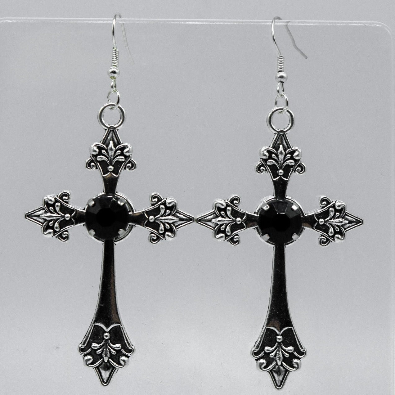 Silver Cross Earring 2024 | citybeef.com