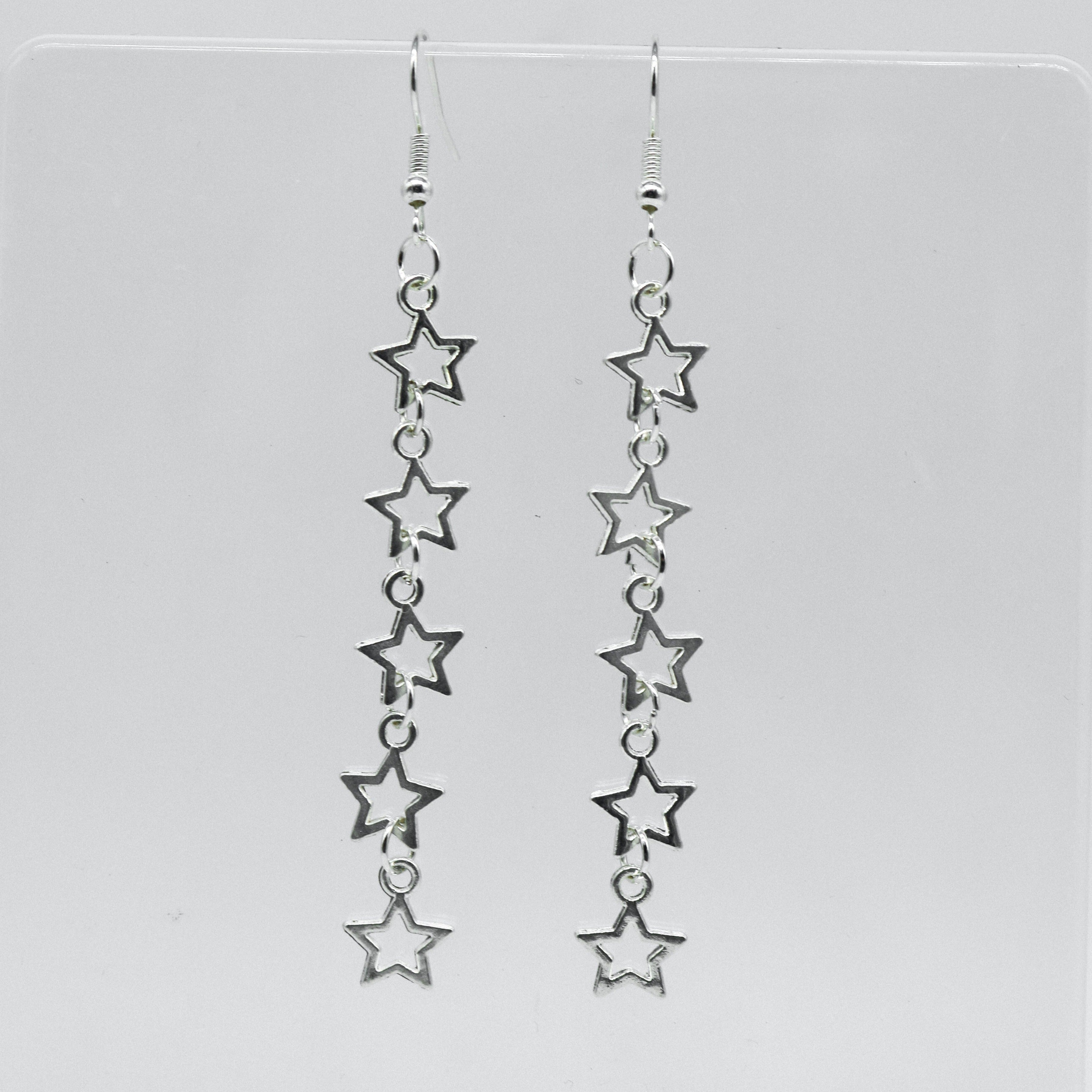Silver Star Earrings