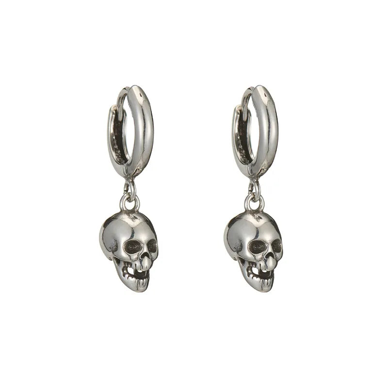 Skull on sale drop earrings