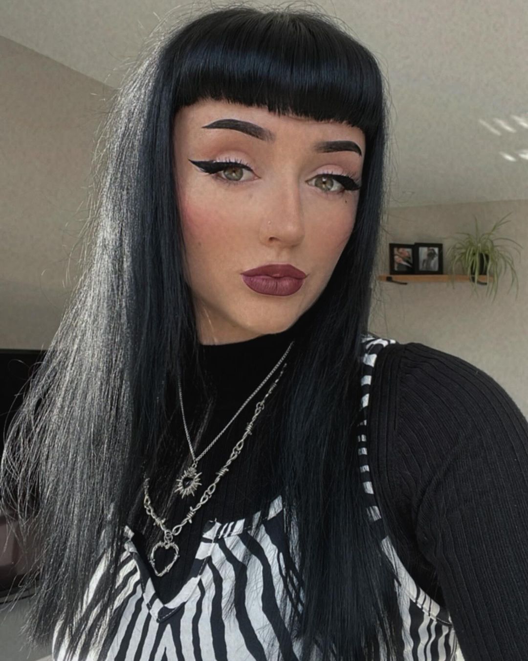 Silver Gothic Barbed Wire Heart Necklace