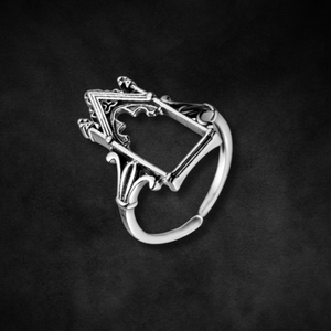 Gothic Arch Window Sterling Silver Ring