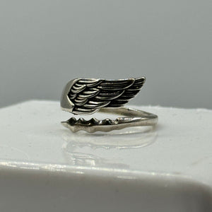 Sterling Silver Angel Wing Wrap Ring