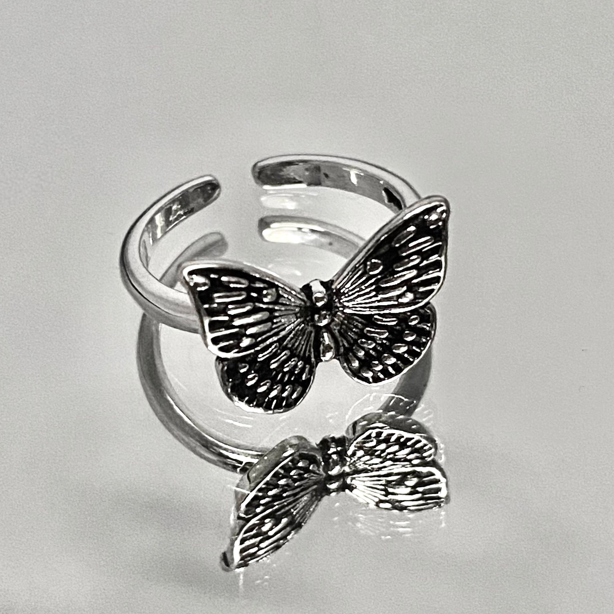 Sterling Silver Butterfly Ring