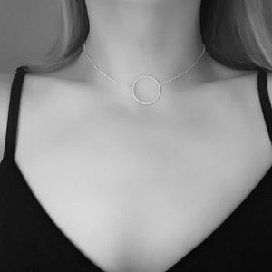 Silver Gothic Choker Necklace