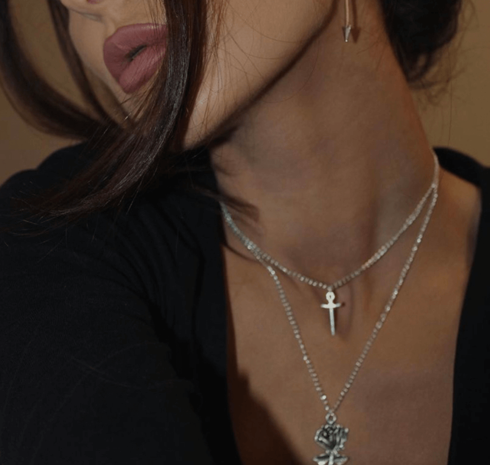 Dagger Silver Jewellery Set