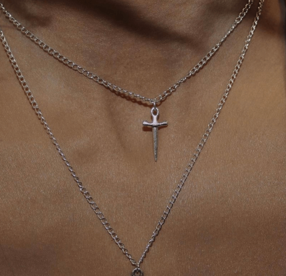 Dagger Silver Jewellery Set