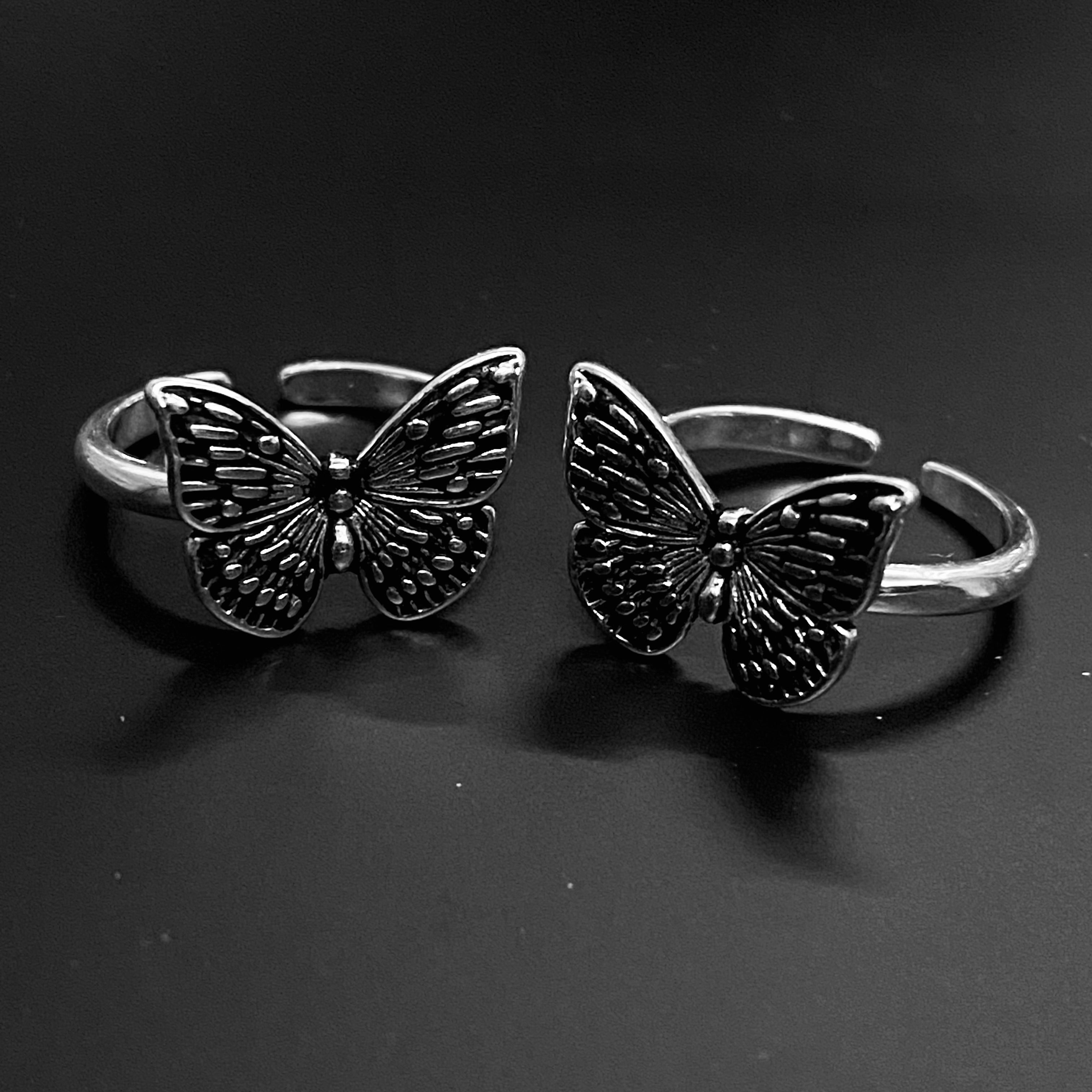 Sterling Silver Butterfly Ring