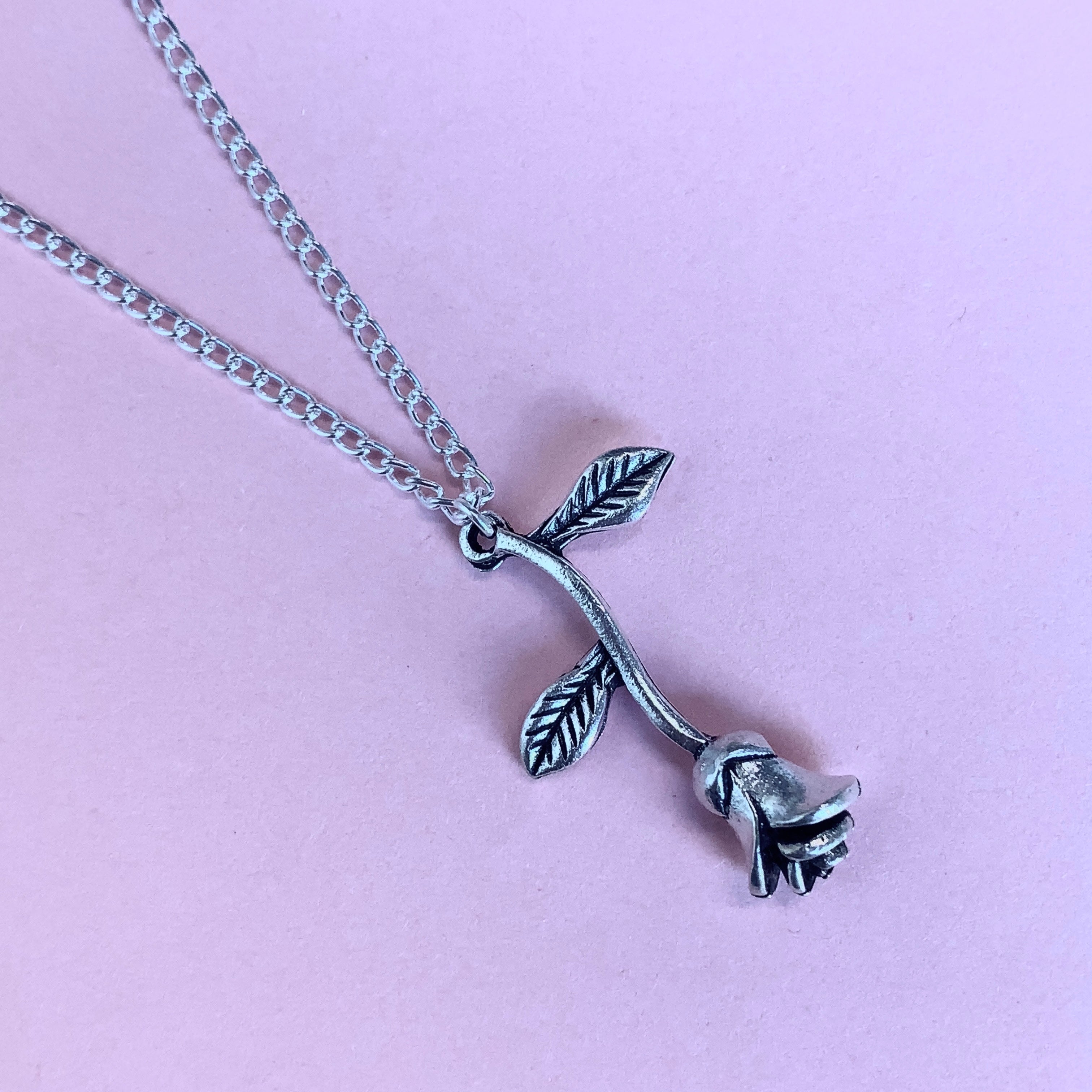 Silver Rose Jewellery Collection Set