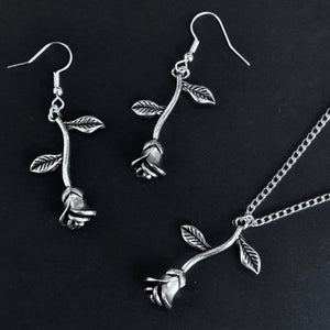 Silver Rose Jewellery Collection Set