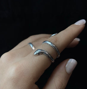 Sterling Silver Snake Ring